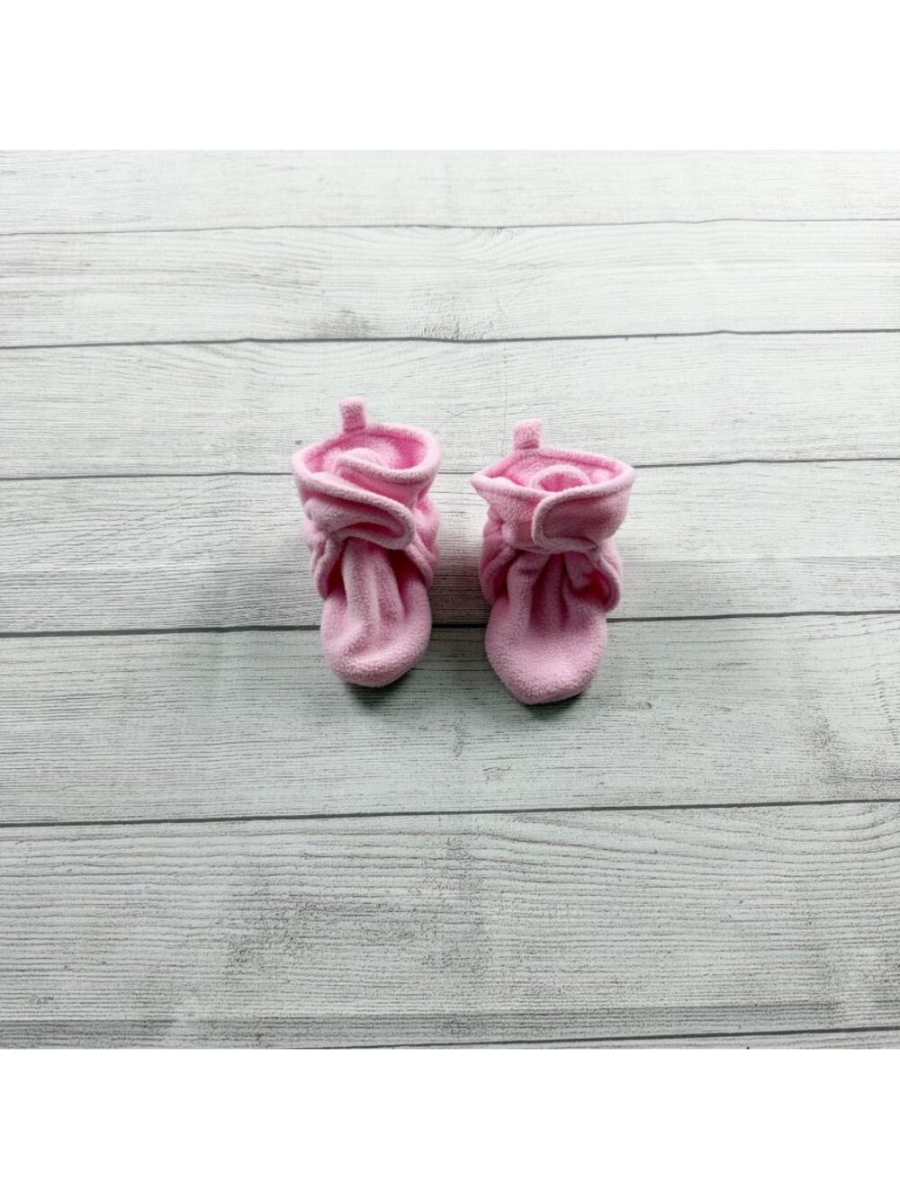 Luvable Friends Pink Fleece Baby Booties XL 18-24 Months